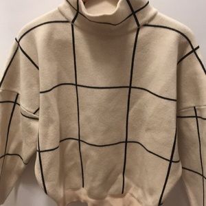 Turtleneck sweater- big stripes.